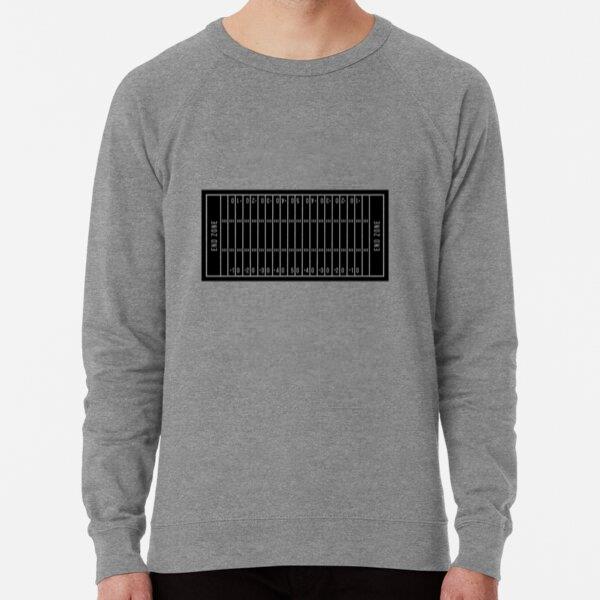 American Football Field Black Loose Fit Sweatshirt