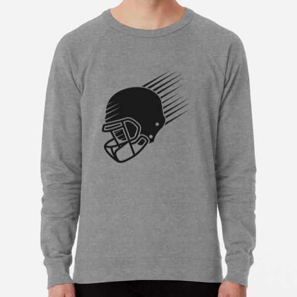 American Football Helmet Cut Out Loose Fit Sweatshirt