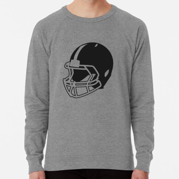 American Football Helmet Side Cut Out Loose Fit Sweatshirt