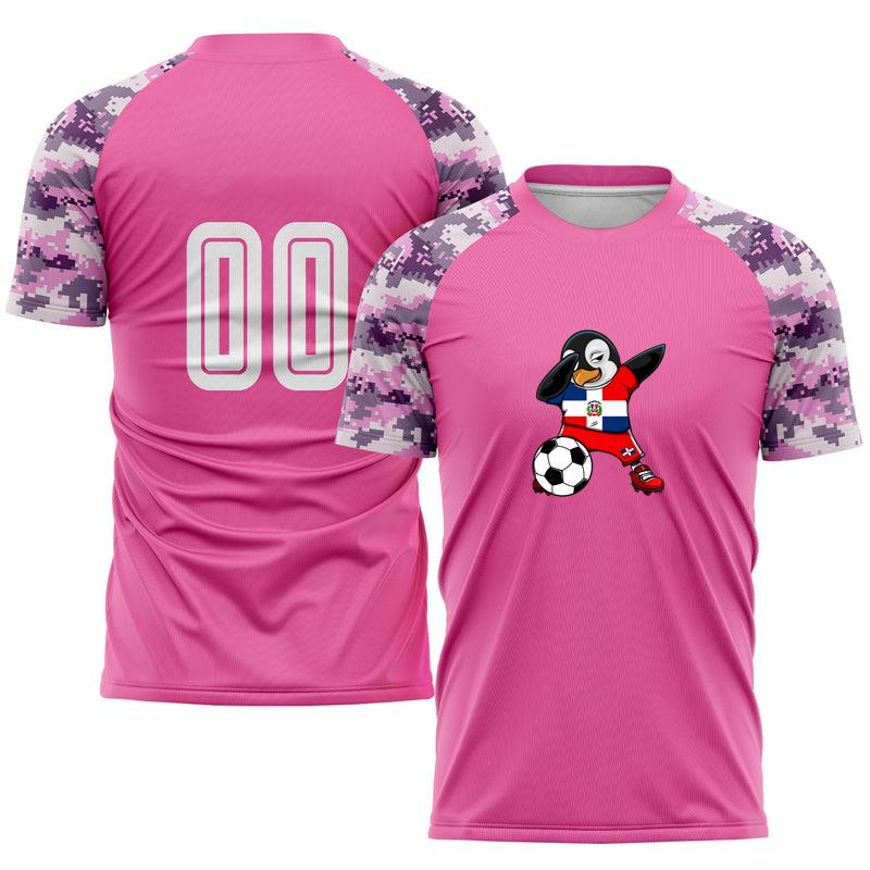 Dab Penguin Dominican Republic Soccer Classic Soccer Jersey