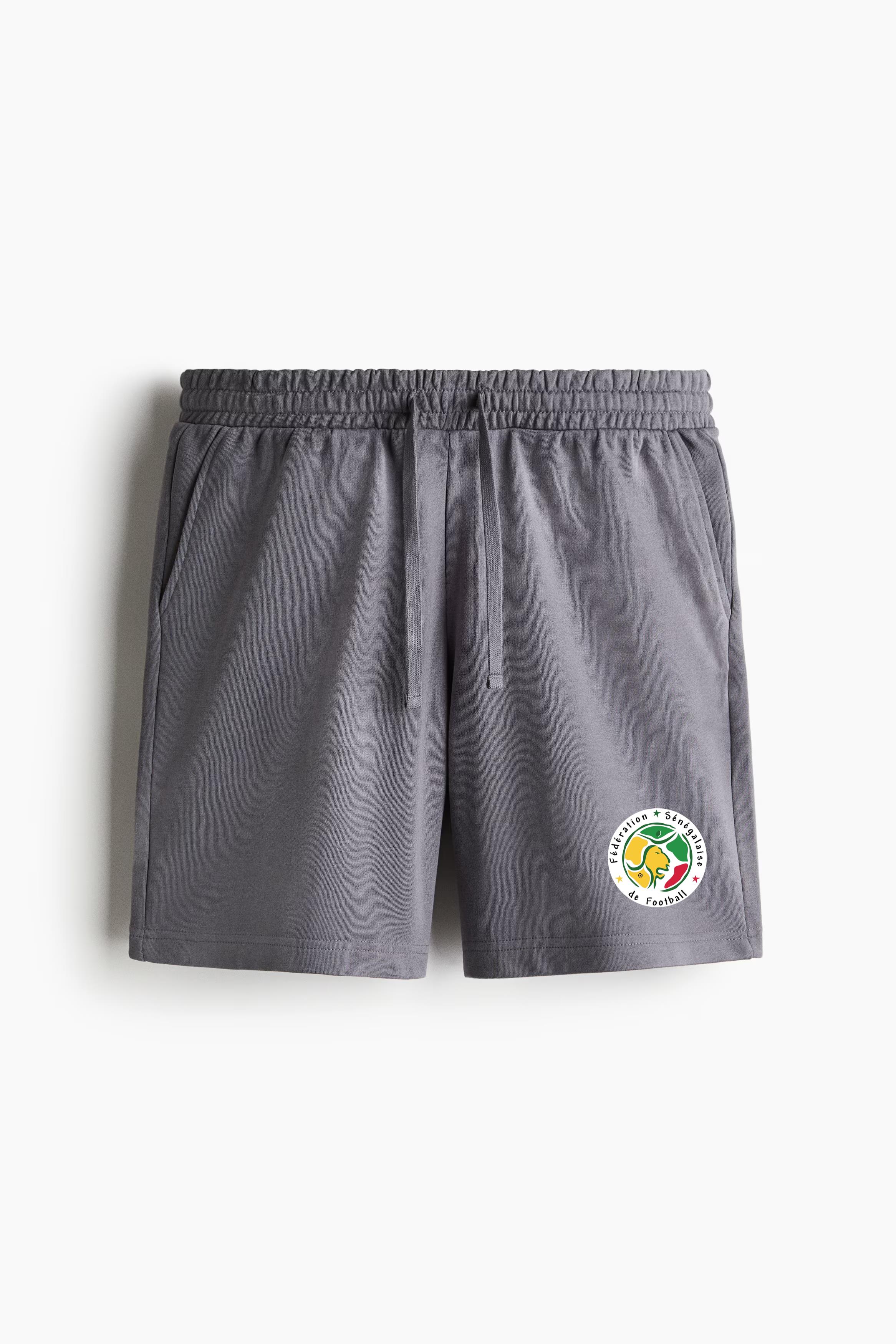 Senegal Football Team Logo Regular-Fit Canvas Shorts