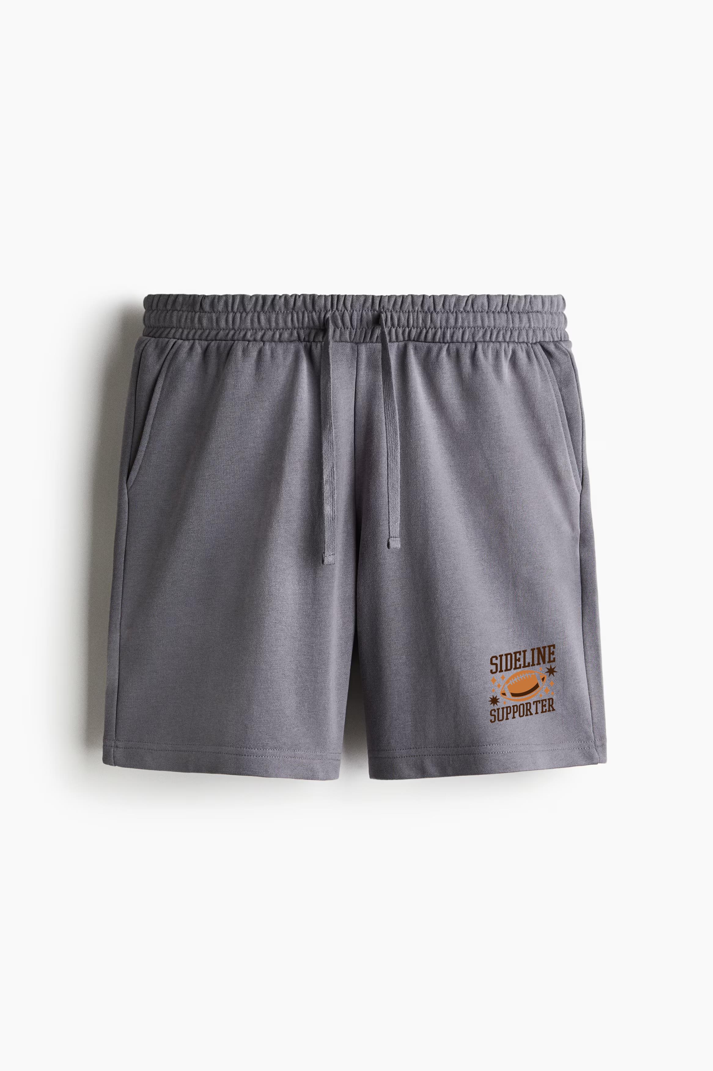 Sideliner Football Design Regular-Fit Canvas Shorts