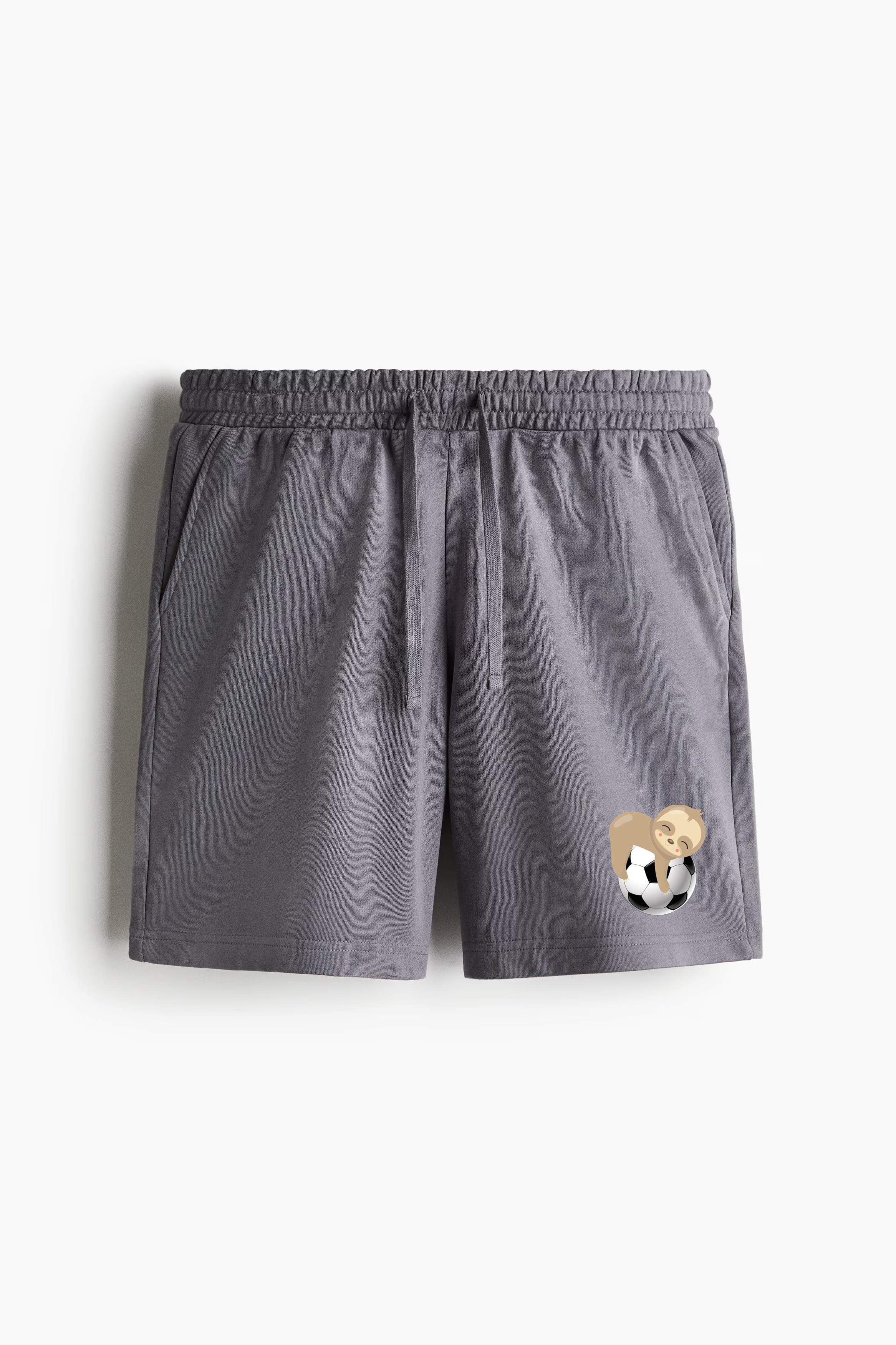 Sloth Soccer Football Regular-Fit Canvas Shorts