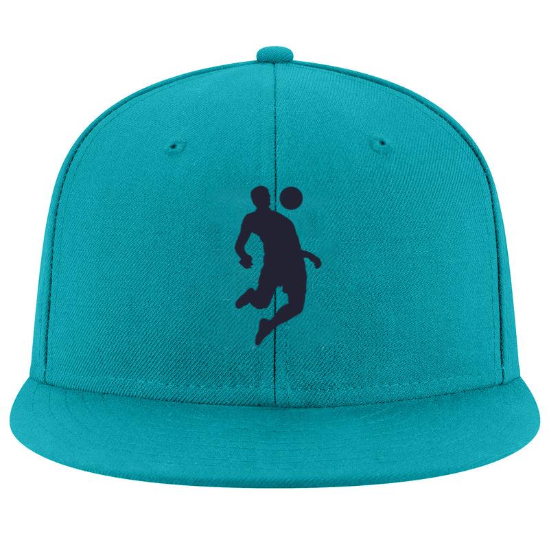 Soccer Player Receiving Ball Snapback Hat 