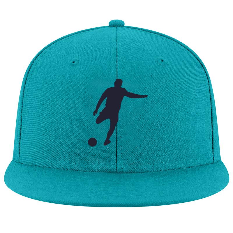 Soccer Player Silhouette Snapback Hat 
