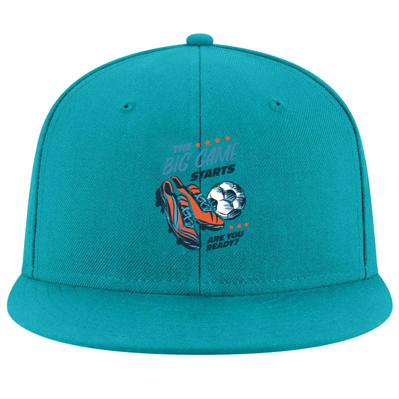 Soccer Shoes And Ball Badge Hand Drawn Snapback Hat 