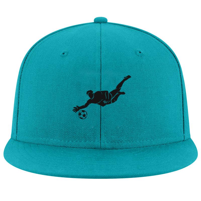 Soccer Sport Player Cut Out Snapback Hat 